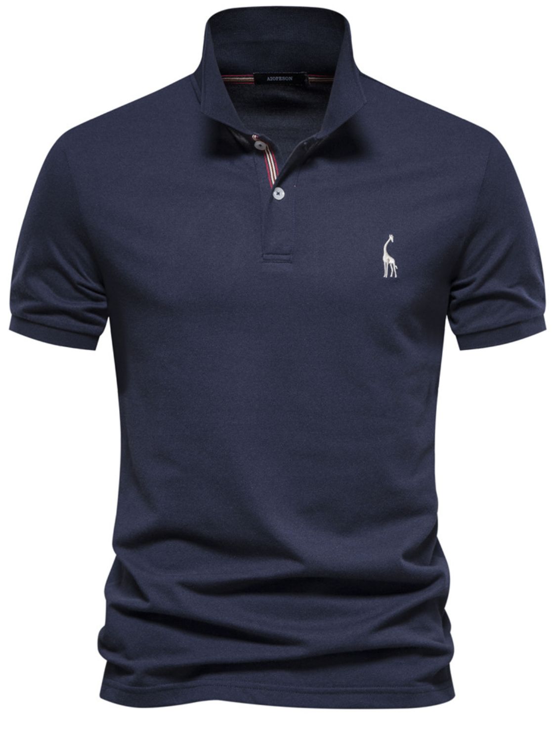 Men's Giraffe Embroidered Short Sleeve Polo - Smart Shopper