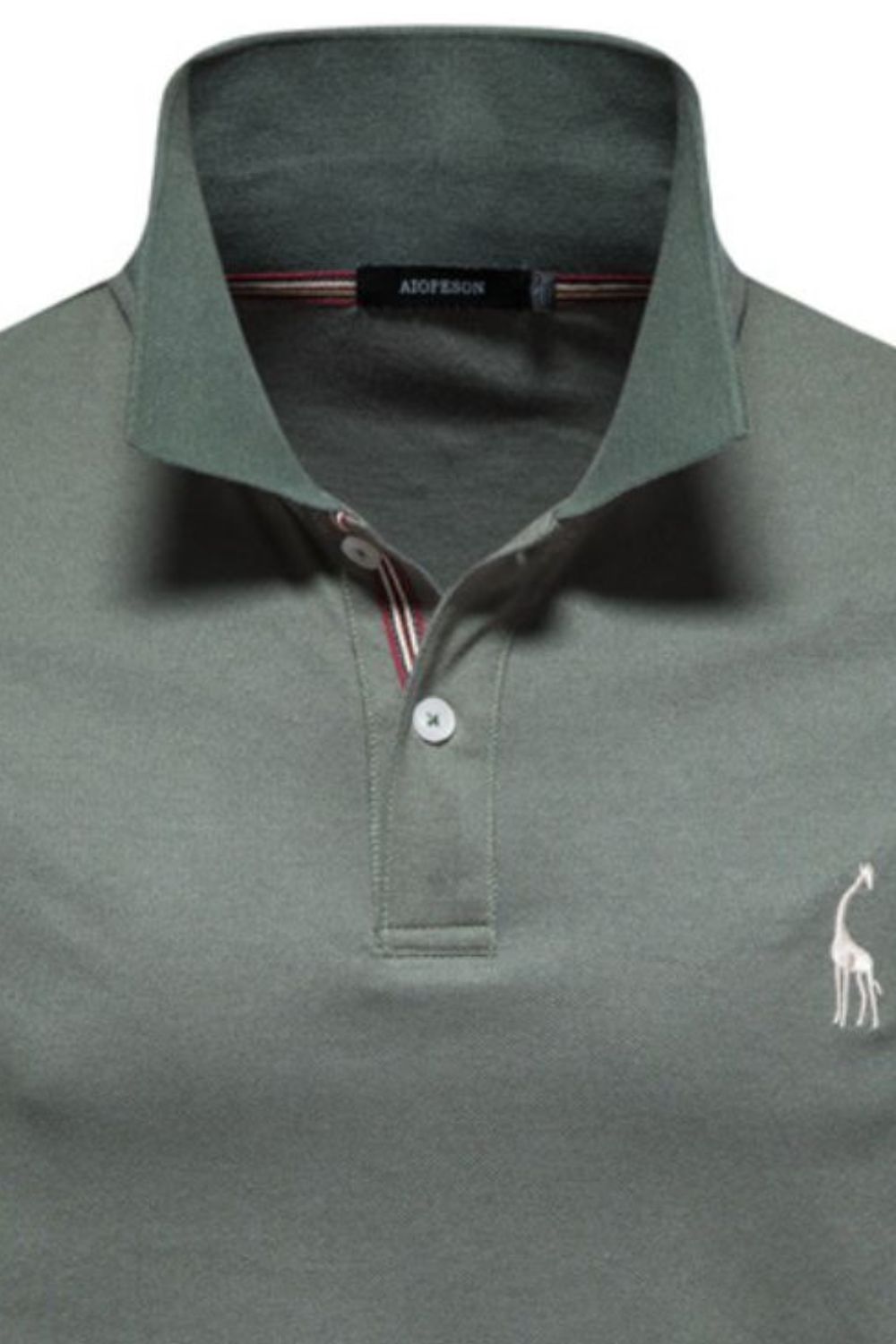 Men's Giraffe Embroidered Short Sleeve Polo - Smart Shopper