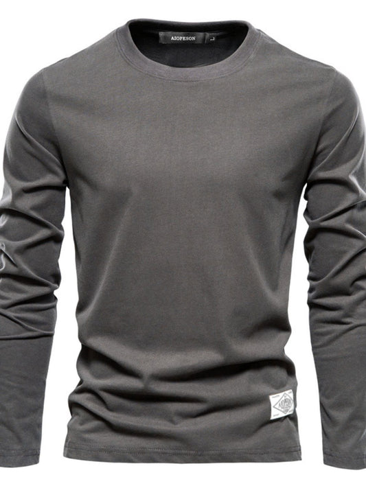 Men's Round Neck Long Sleeve T-Shirt - Smart Shopper