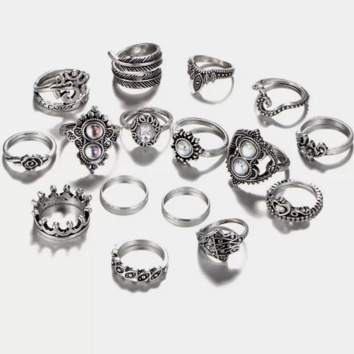 Alloy 16-Piece Ring Set - Smart Shopper