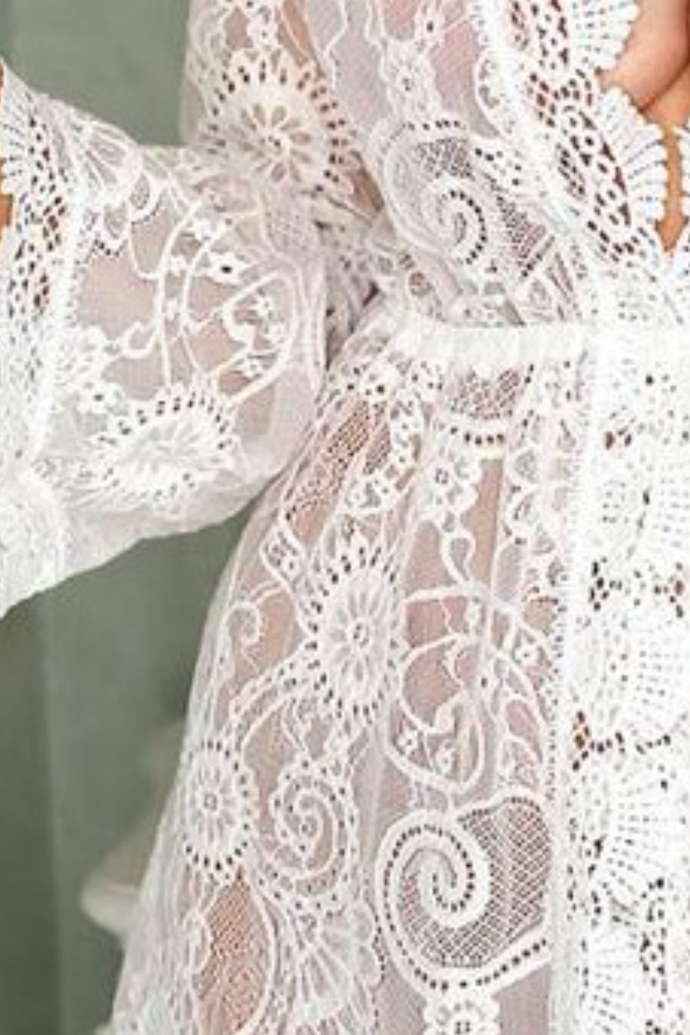 V-Neck Lace Cover-Up Dress - Smart Shopper