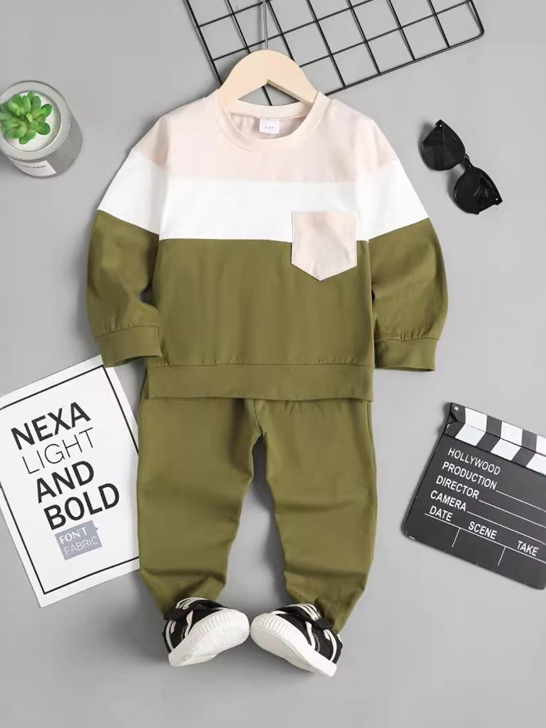 Children's Color Block Top and Pants Set - Smart Shopper