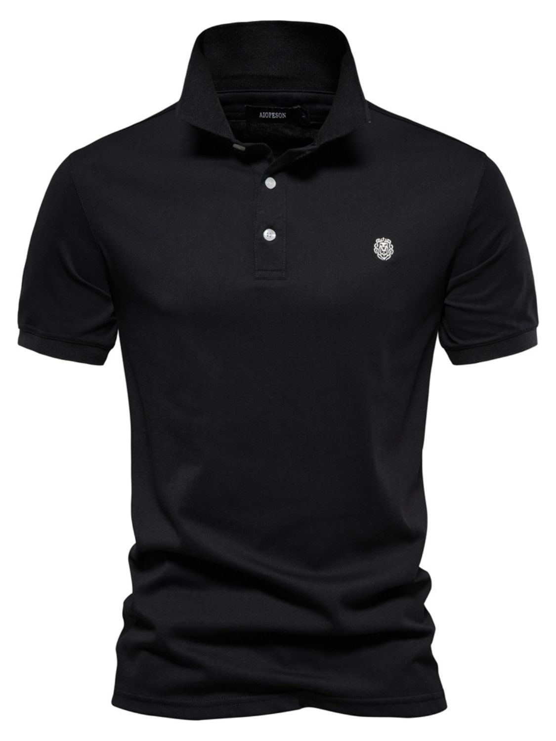 Men's Embroidered Collared Short Sleeve Polo - Smart Shopper