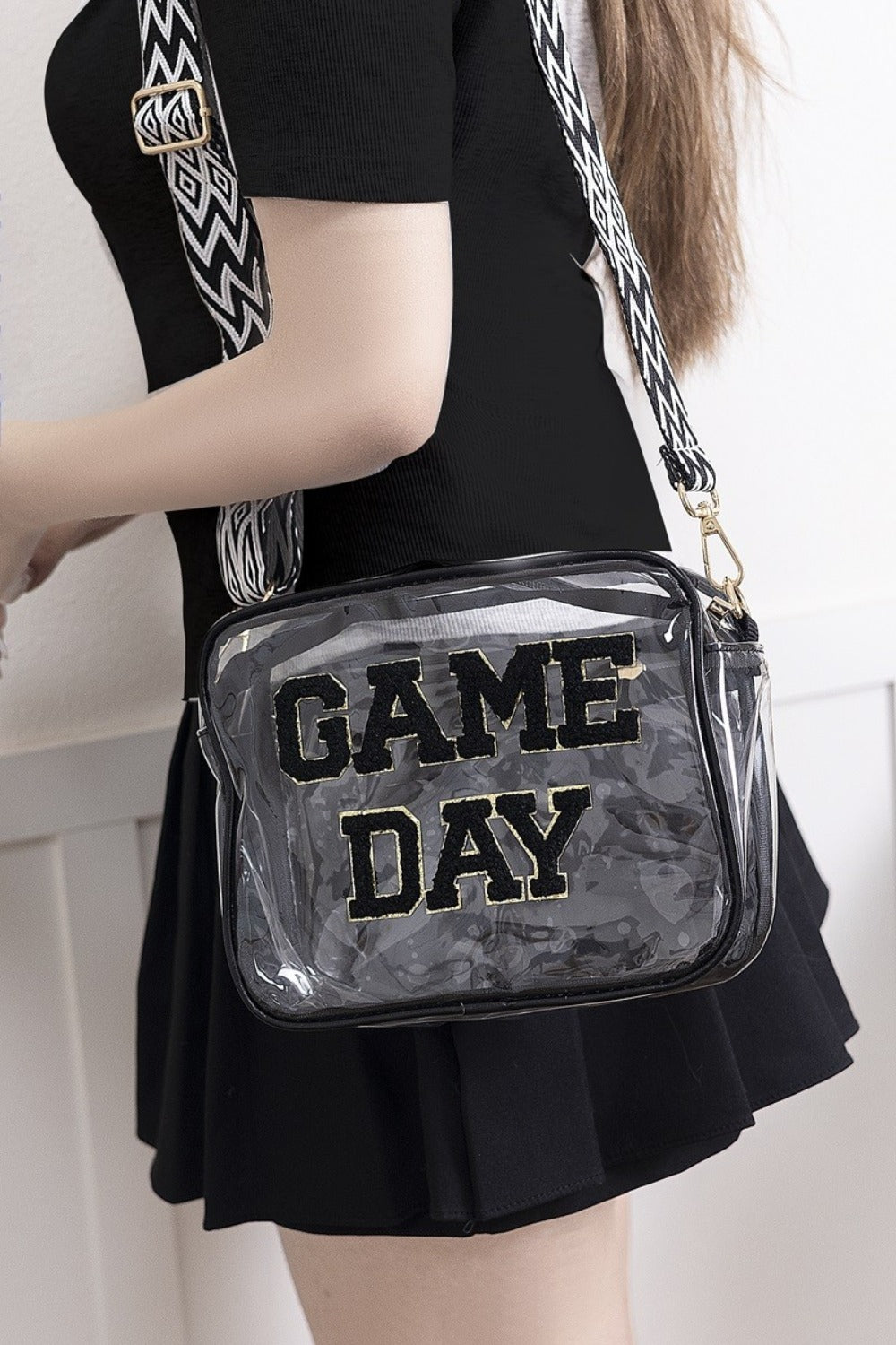 Zenana GAME DAY Stadium Approved Transparent Crossbody Bag - Smart Shopper