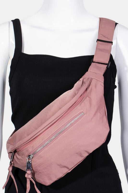 Fame Multi Pocket Nylon Crossbody Bag - Smart Shopper