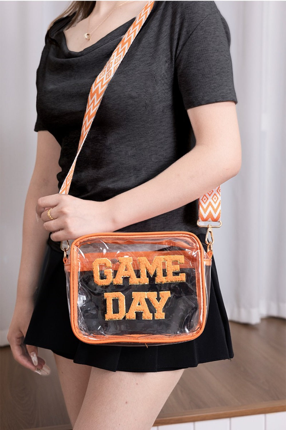 Zenana GAME DAY Stadium Approved Transparent Crossbody Bag - Smart Shopper