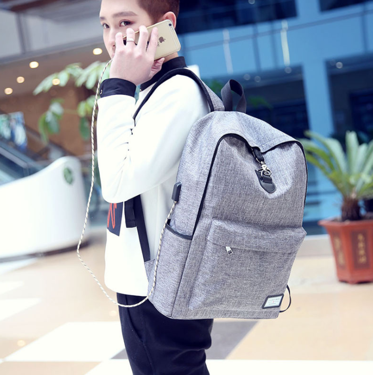 High Quality Grey Anti Theft Backpack - Smart Shopper