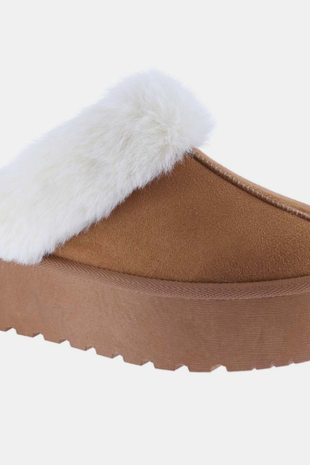 Weeboo Thick Bottom Fur Trim Snow Slippers - Smart Shopper