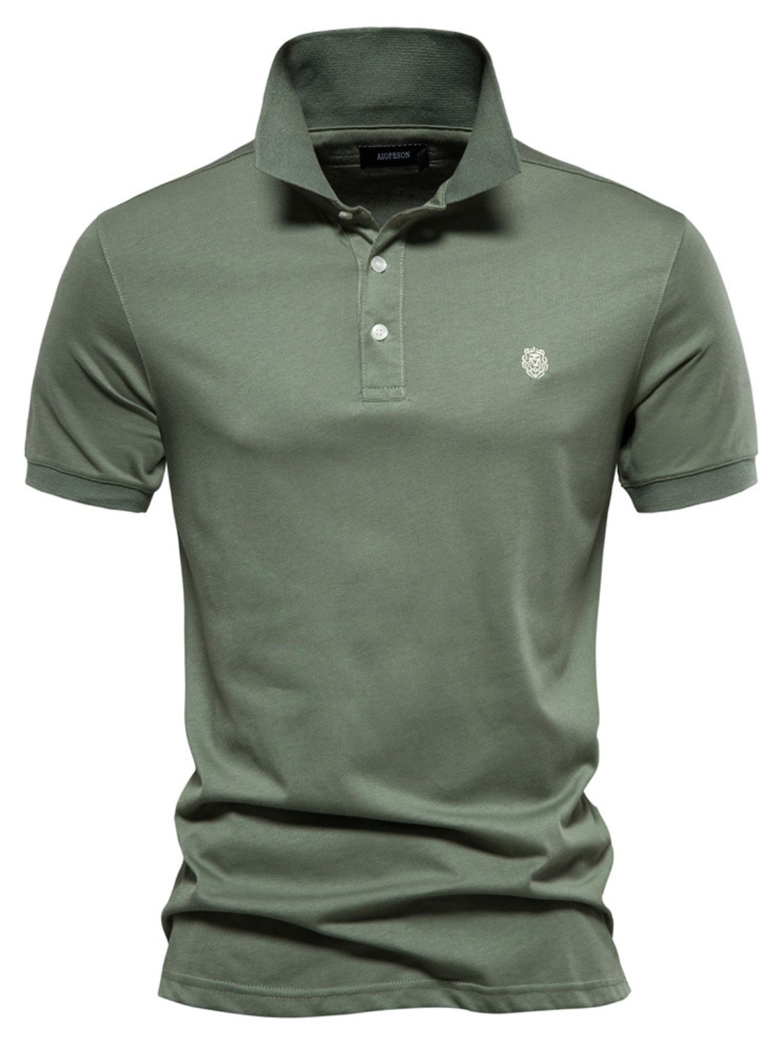 Men's Embroidered Collared Short Sleeve Polo - Smart Shopper