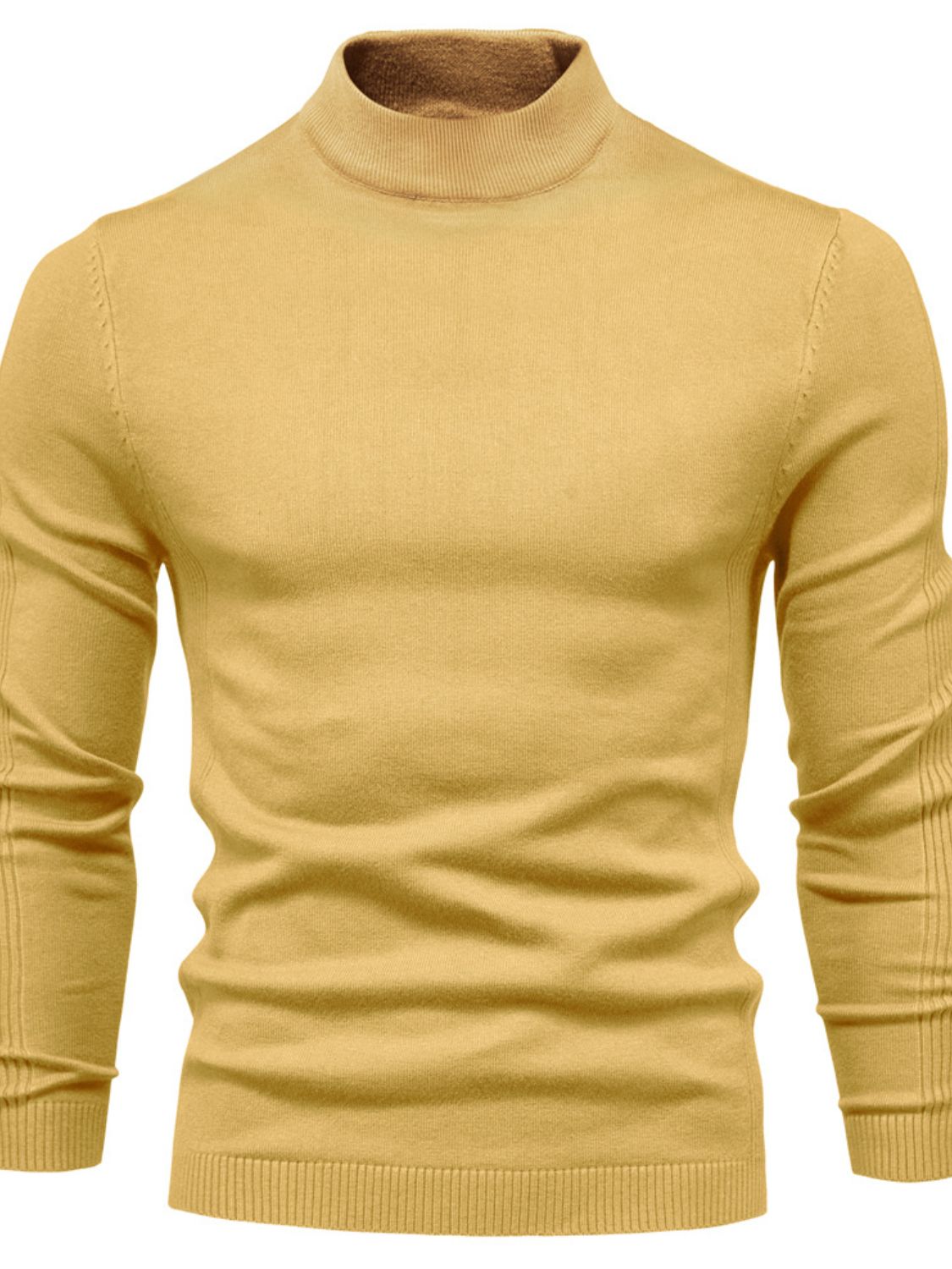 Men's Mock Neck Long Sleeve Sweater - Smart Shopper