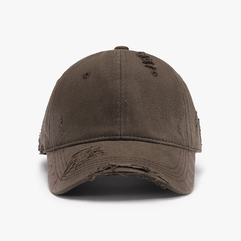 Distressed Adjustable Cotton Hat - Smart Shopper