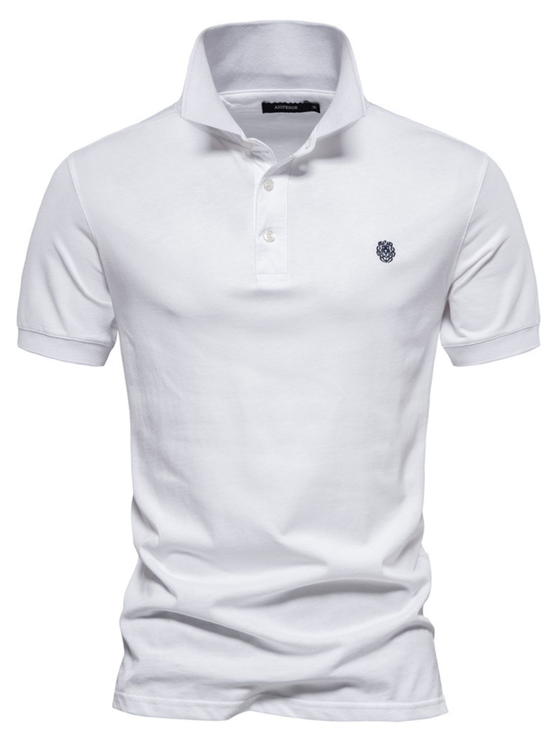 Men's Embroidered Collared Short Sleeve Polo - Smart Shopper