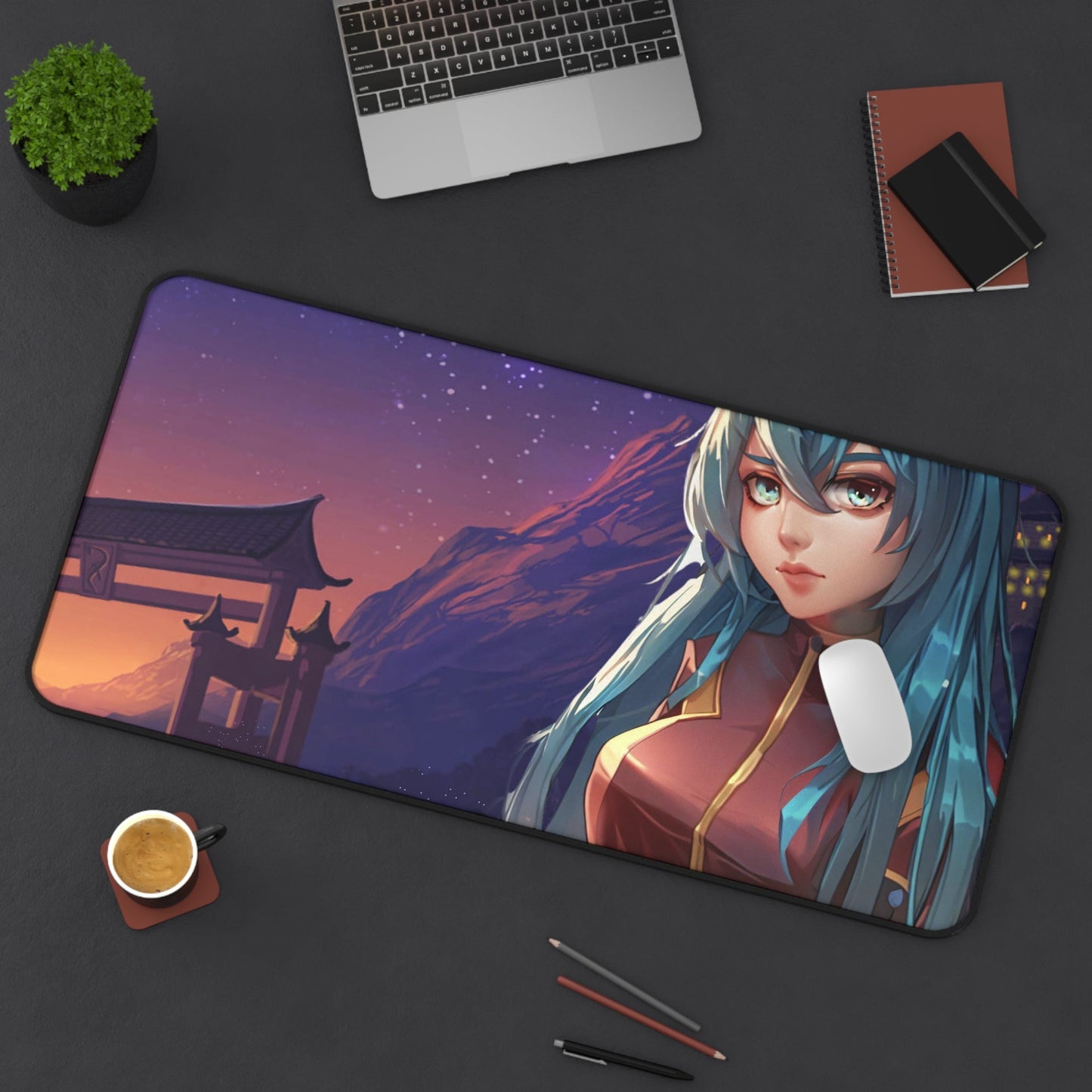 Anime Girl in Space Suit Desk Mat - Smart Shopper