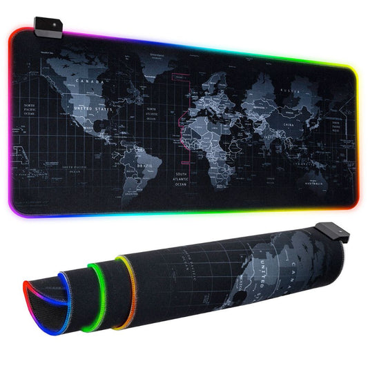 Dragon RGB Gaming Mouse Pad World Map - Smart Shopper