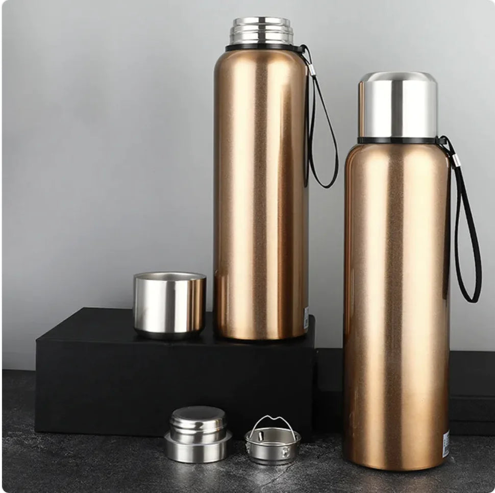 Dual-Wall Stainless Steel Thermos - Smart Shopper