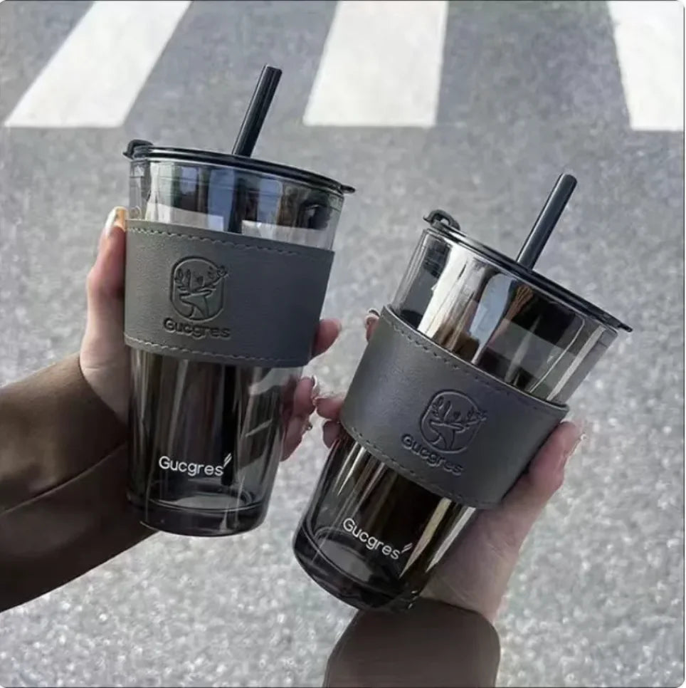 Dual-Layer Insulated Glass Cup - Smart Shopper