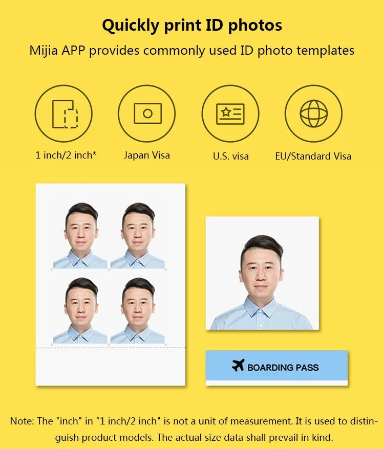 Xiaomi Mijia Mi Photo Printer 6-inch High-Definition Auto Film Multi-size ID Photos Smart Printer Wireless Phone Photo Printer