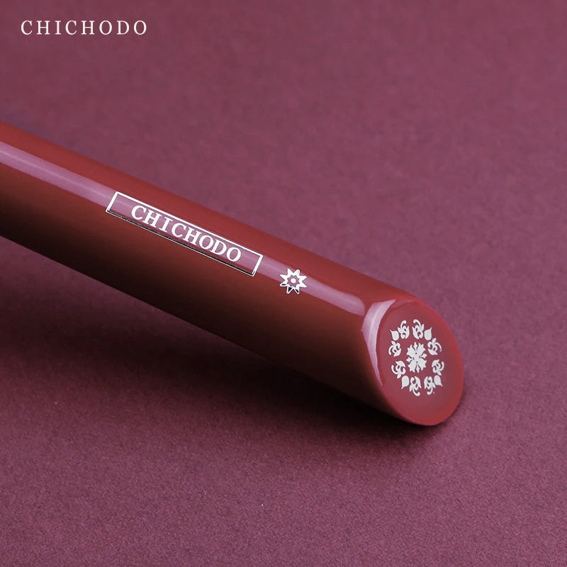 CHICHODO Makeup Brush-Luxurious Red Rose Series-High Quality Gray Rat&Horse Hair Bronzer Brush-Face Makeup Tools-Natural Hair