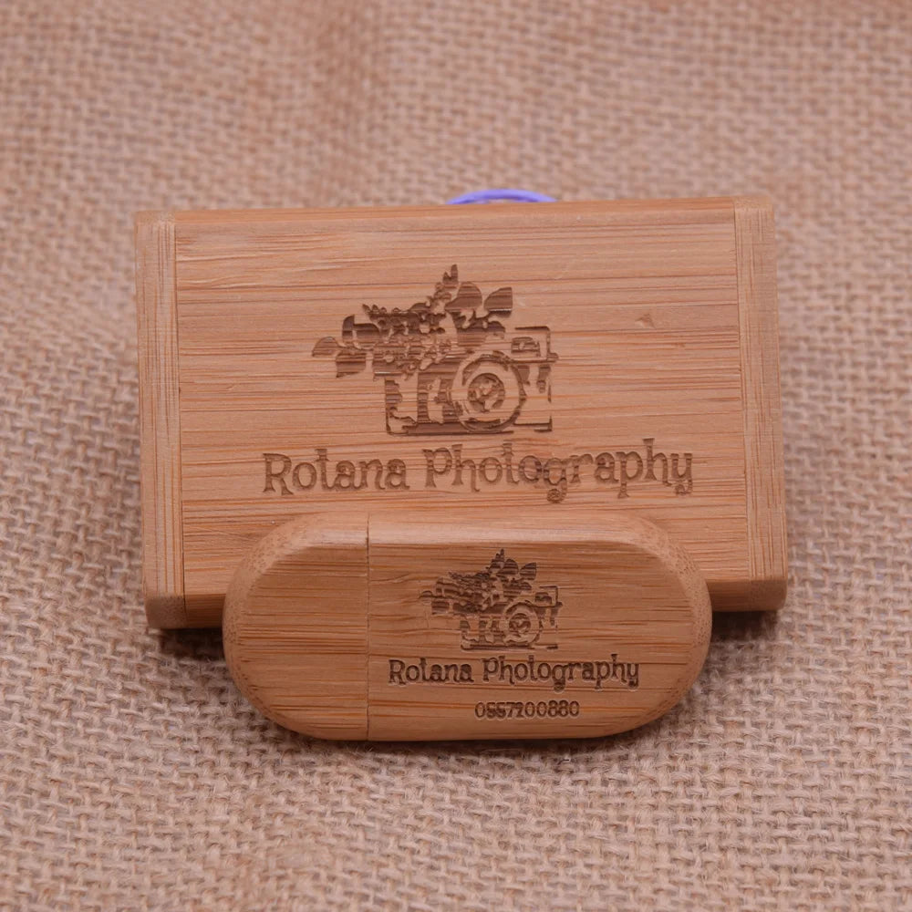 Customize Brand Logo Wood Pendrive Usb Flash Pen Drive USB 2.0 4GB 8GB 16GB Memory Stick 32GB 128MB Gifts (Over 10pcs Free Logo)