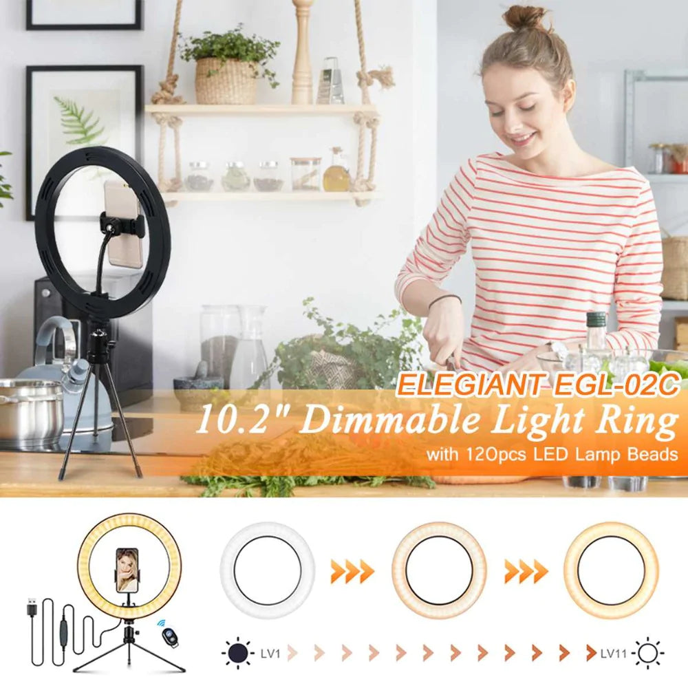 10" Table Top Selfie LED Lamp - Smart Shopper