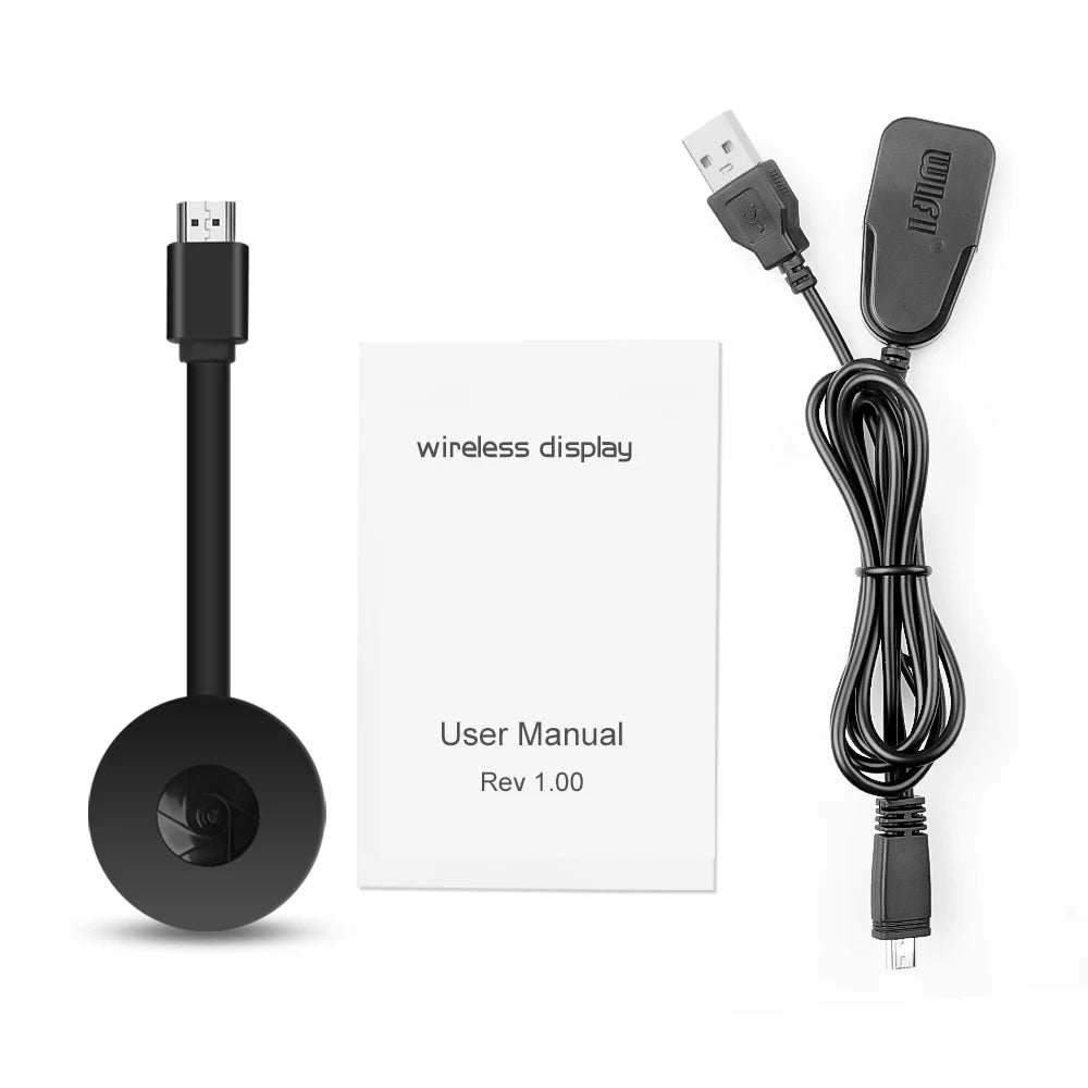 To TV 2.4G 4K Wireless WiFi Mirroring TV Stick HDMI Adapter 1080P Display Dongle For iPhone Samsung Huawei Android Phone