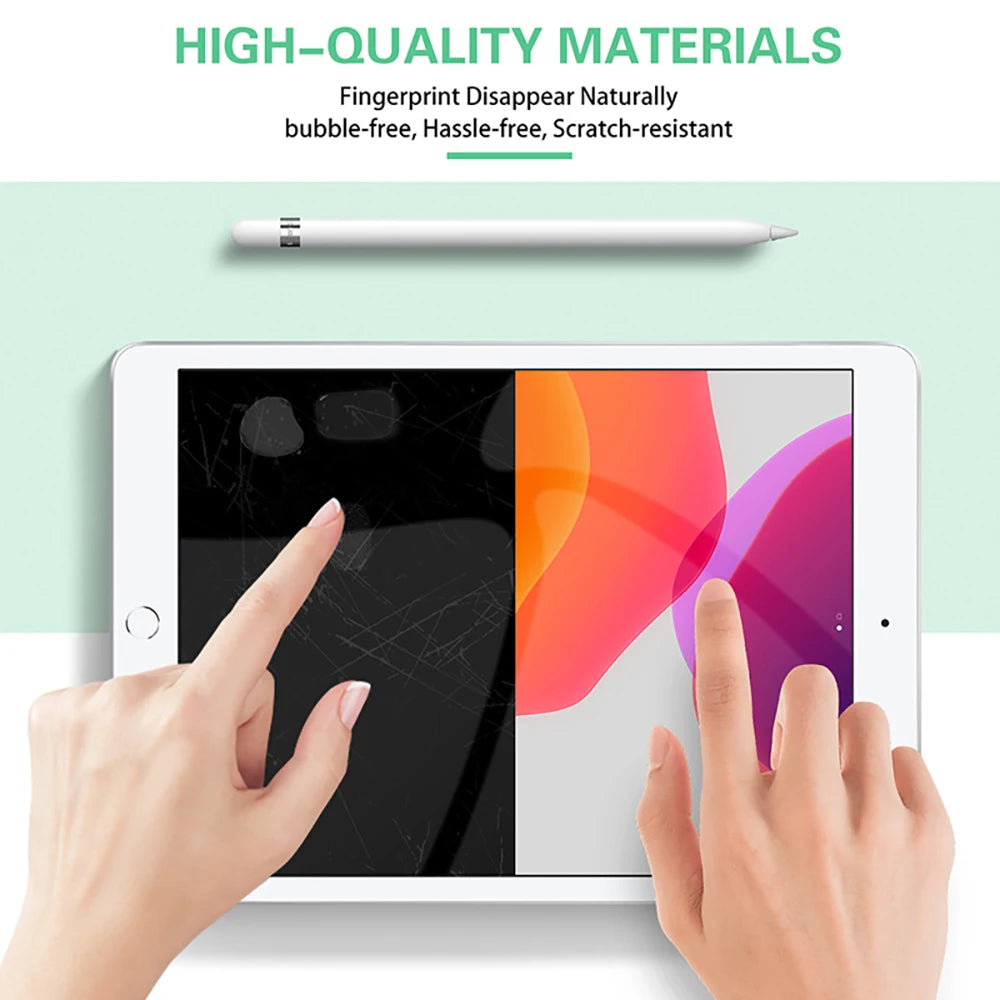 2Pcs Tempered Glass Screen Protector For Ipad Pro 13 12.9 11 6th M4 M2 Air 6 5 4 3 2 1 9th 10th Gen Mini 6 7 10.9 10.2 9.7 Film