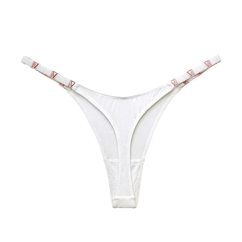 Unveil Your Wild Side: Luxury Low-Rise Metal Buckle G-String Panties (S-XL) - Smart Shopper