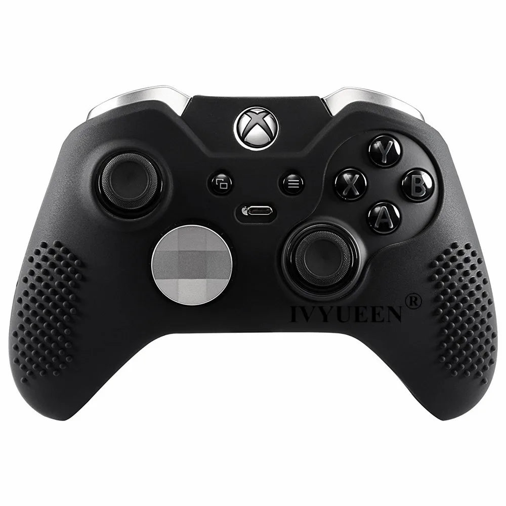 IVYUEEN Anti-Slip Silicone Protective Case Skin for Microsoft Xbox One Elite Controller Cover Thumb Stick Grips Joystick Caps