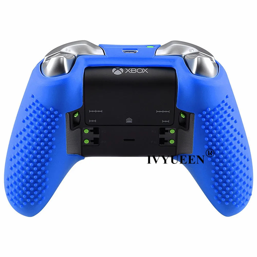 IVYUEEN Anti-Slip Silicone Protective Case Skin for Microsoft Xbox One Elite Controller Cover Thumb Stick Grips Joystick Caps