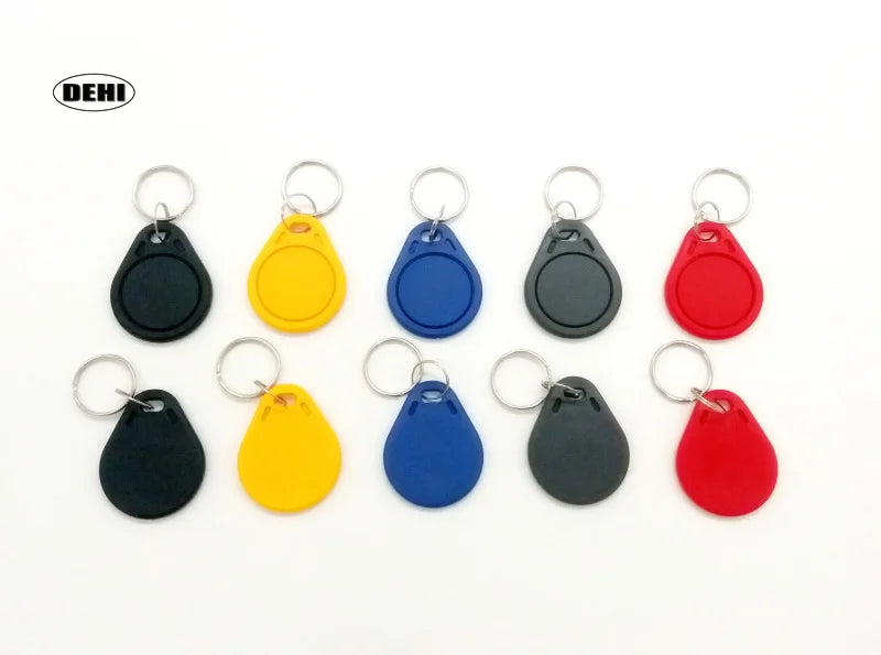 5pcs 13.56MHz RFID UID Tag Token Copy Keykobs Changeable Attendance Management Keychain For Clone 1k S50 Writable