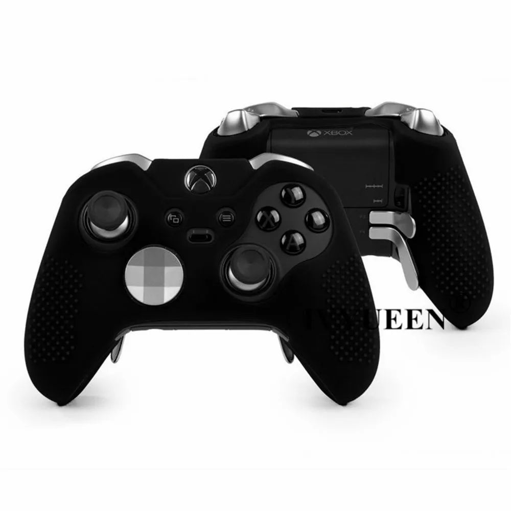 IVYUEEN Anti-Slip Silicone Protective Case Skin for Microsoft Xbox One Elite Controller Cover Thumb Stick Grips Joystick Caps