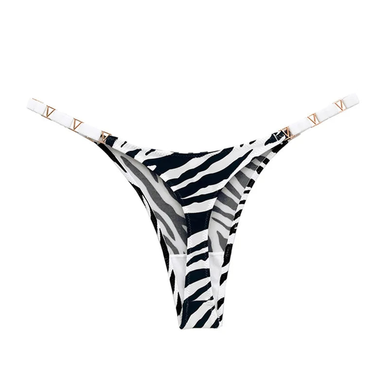 Unveil Your Wild Side: Luxury Low-Rise Metal Buckle G-String Panties (S-XL) - Smart Shopper