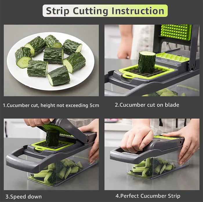 13 in 1 food chopper onion chopper Vegetable Cutter Fruit Slicer grater paring knife chopper grinder kitchen  gadgets