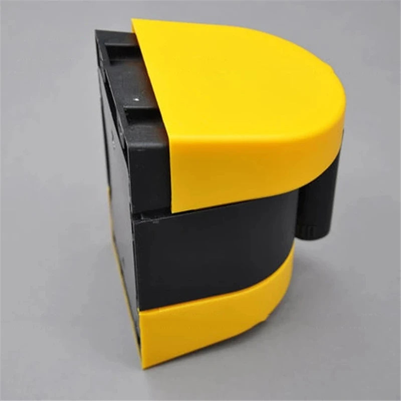 5-10m Belt Length Wall Mounted Retractable Belt Barrier With Yellow / Black Striped Caution Belt for Separated Region