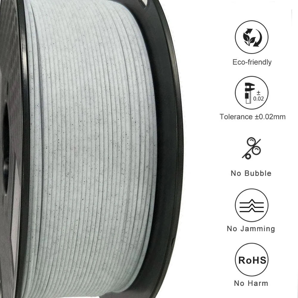 3D Printing Filament PLA 1kg 500g 250g Basic PLA Filament 1.75mm FDM Printer Plastic Material 3D Filament Silver Black Marble