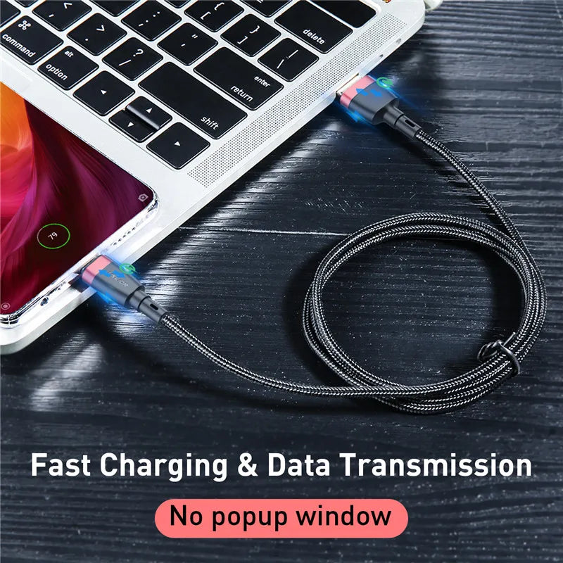 USLION Micro USB Cable Fast Charging Cable For Xiaomi redmi note 5 Micro USB Data Cord Charger Quick Charge 3.0 Cable 1M 2M 3M