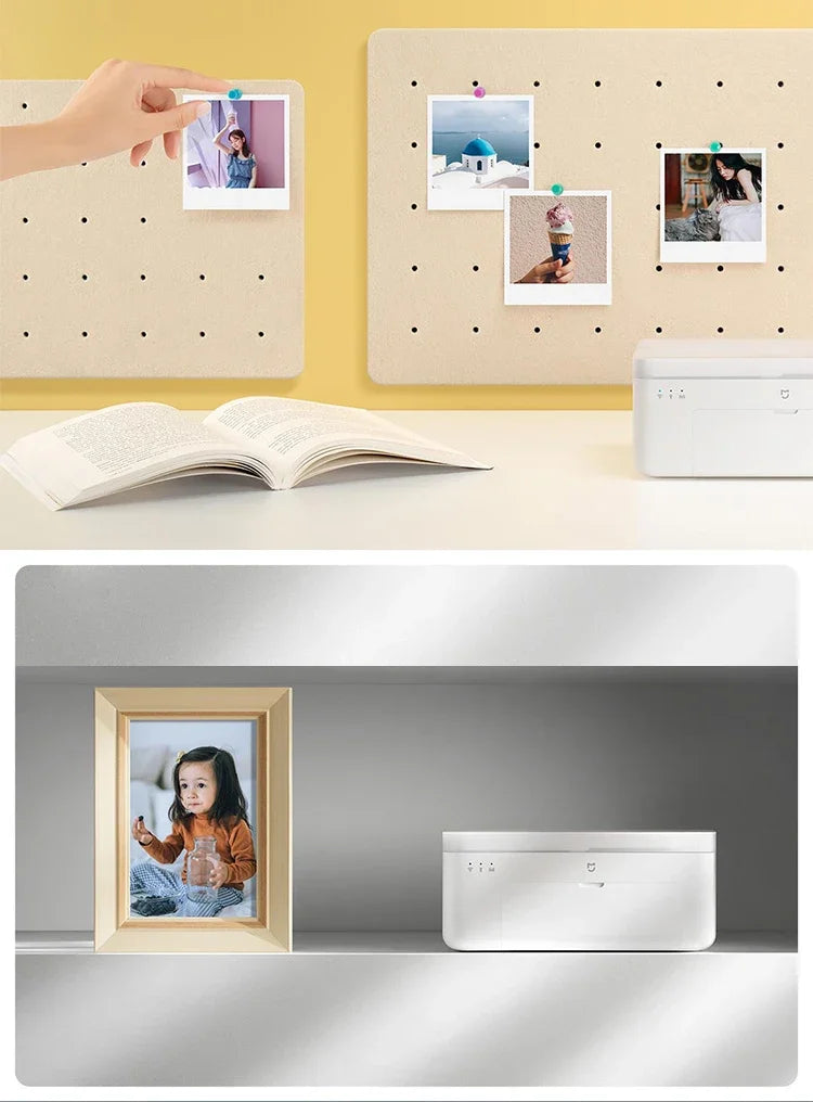 Xiaomi Mijia Mi Photo Printer 6-inch High-Definition Auto Film Multi-size ID Photos Smart Printer Wireless Phone Photo Printer