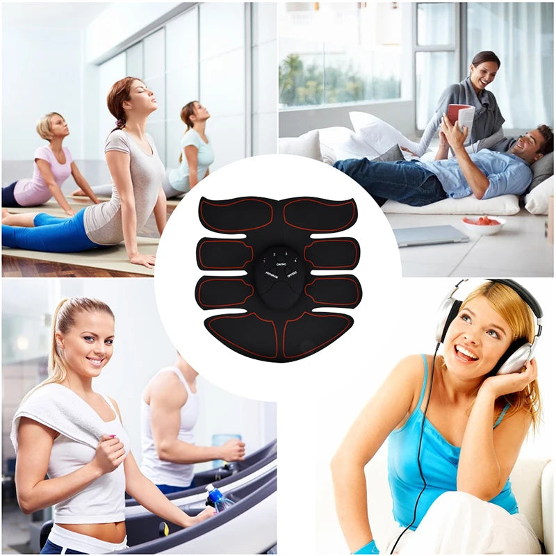 Electric Muscle Stimulator EMS Wireless Buttocks Hip Trainer Abdominal ABS Stimulator Fitness Body Slimming Massager