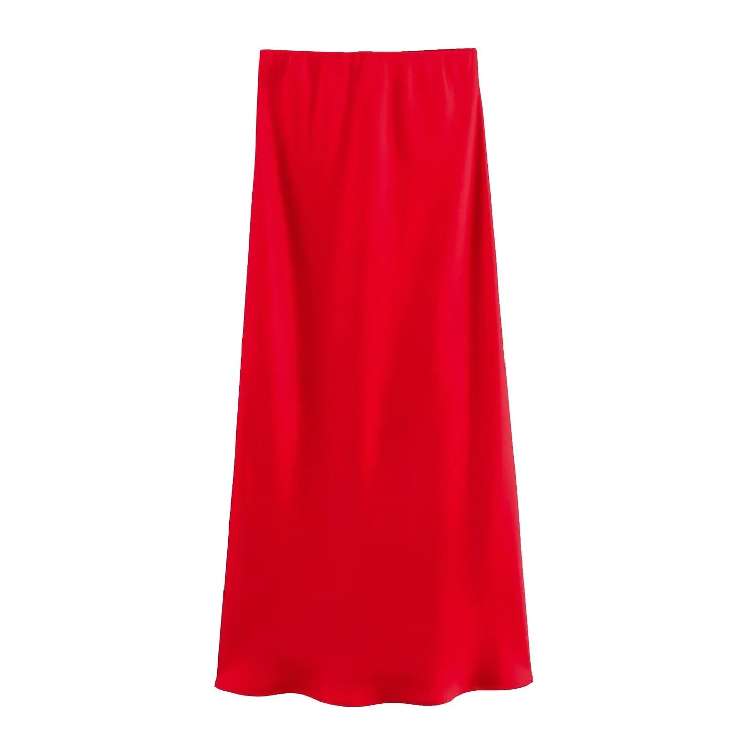 Elegant Satin Midi Pleat Skirt - Smart Shopper 