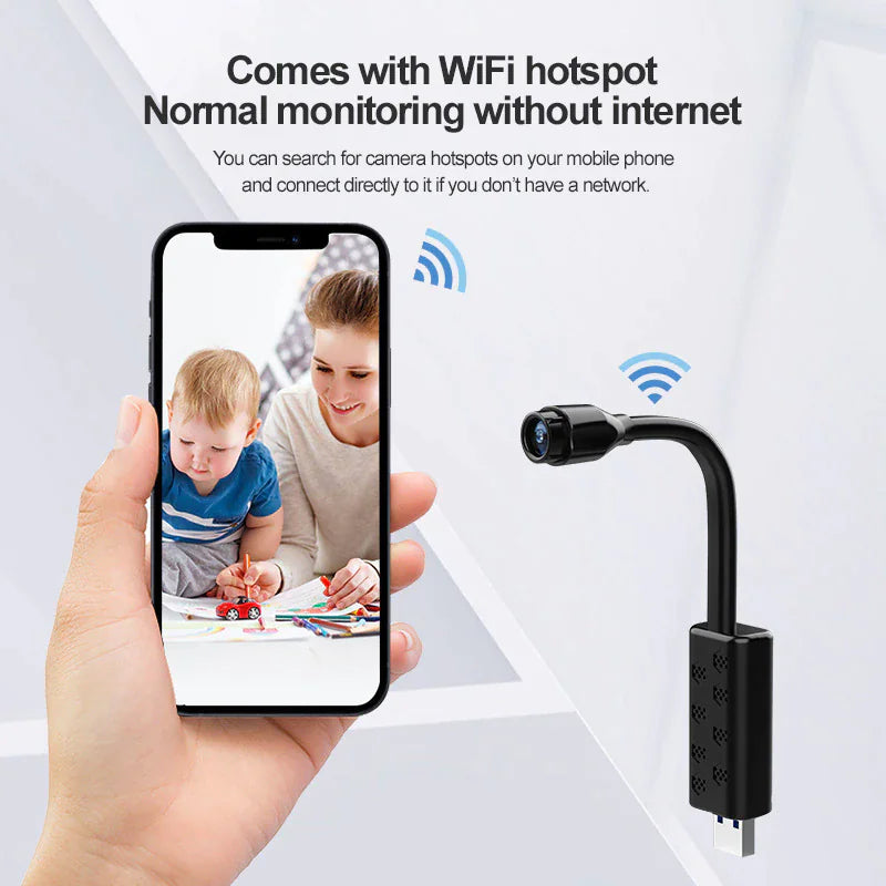 Compact WiFi Spy Cam HD 1080P with Night Vision - Smart Shopper