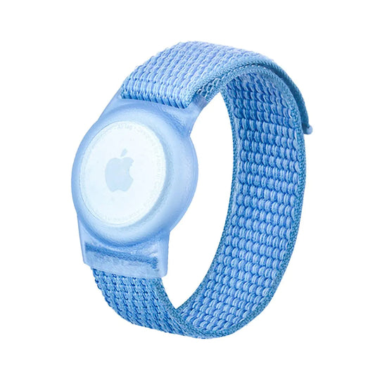 KidSafe Nylon AirTag Wristband (Blue) - Smart Shopper