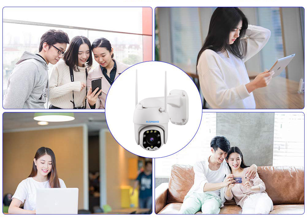 Tuya WiFi IP-camera 5-creatный OPTICHеский зум HD PTZ كاميرا آمنة AI مراقبة CCTV مراقبة الفيديو Alexa Goog