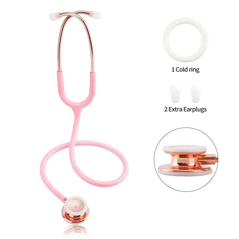 Portable Double Sided Stethoscope Professional Cardiology Stethoscope Medical Equipment Nurse Doctor Stethoscope Equipo Medico