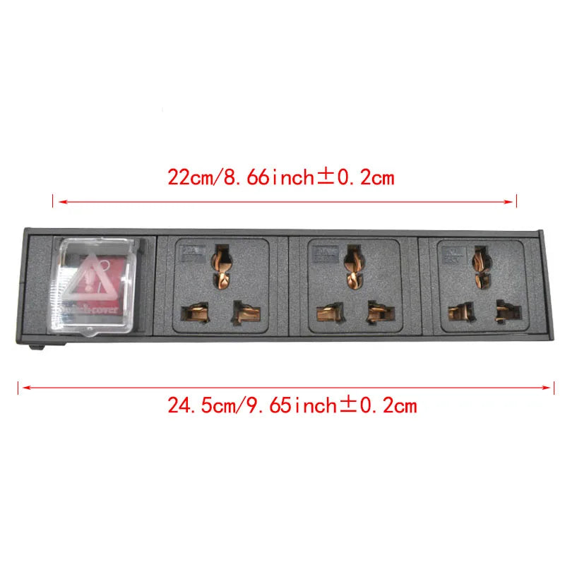 IEC-C14 port PDU power strip 2-9 Unit Universal output socket Network Cabinet Rack Switch wireless Electrical Socket