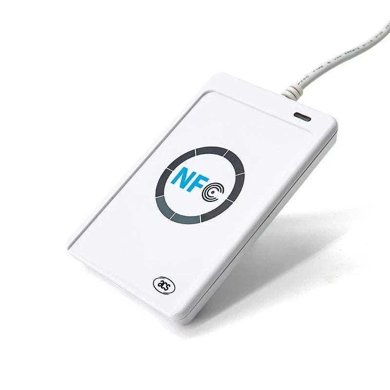 NFC ACR122U RFID Reader Writer Copier Duplicator Clone USB S50 13.56MHz M1 UID CUID Writable Tag Keyfobs Access Control Cards