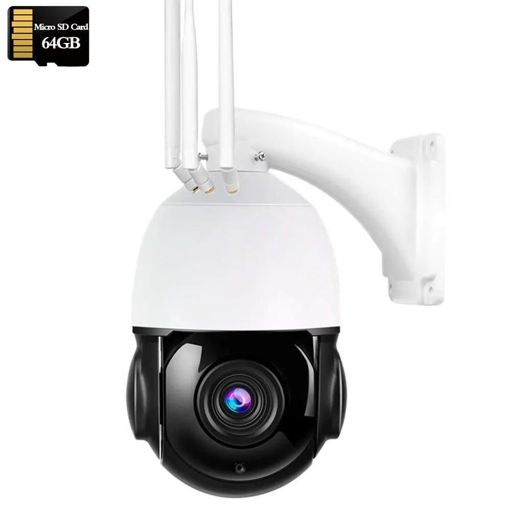 RU.Sony415 4K 8MP 3G 4G SIM Card Wireless Security IP Cam Wifi PTZ Dome 30X Auto Zoom 5MP POE Two Way Audio Human Tracking