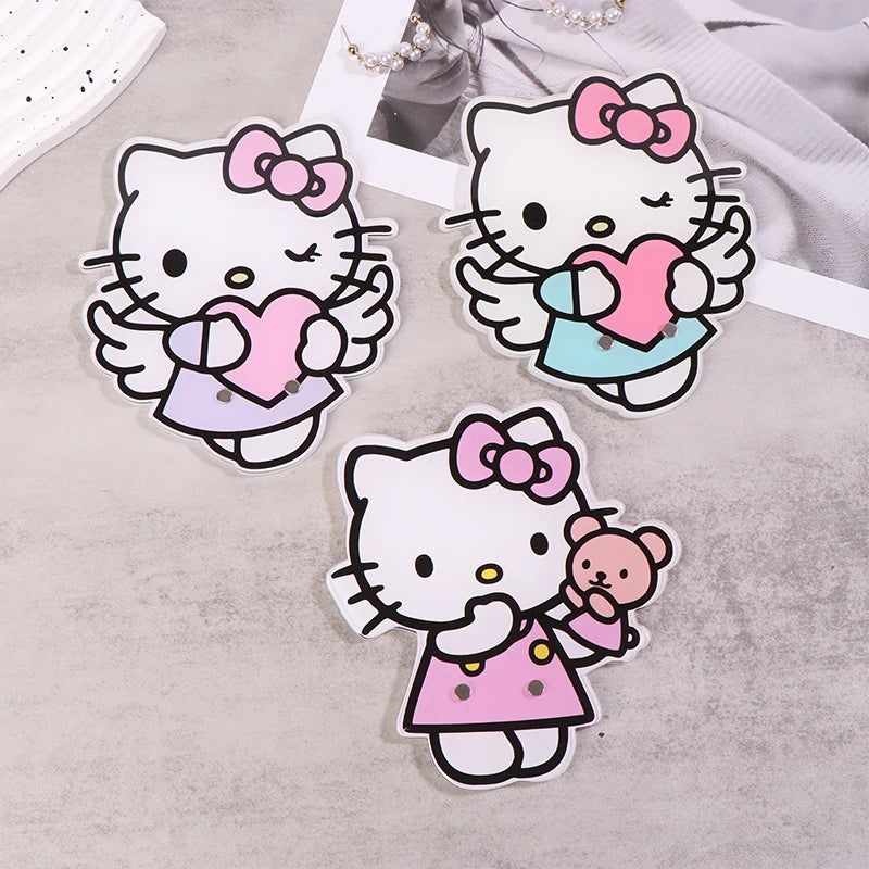 Sanrio Hello Kitty Shape Magnetic Suction False Lashes Tray Holder Acrylic Eyelash Extension Display Board Makeup Tools