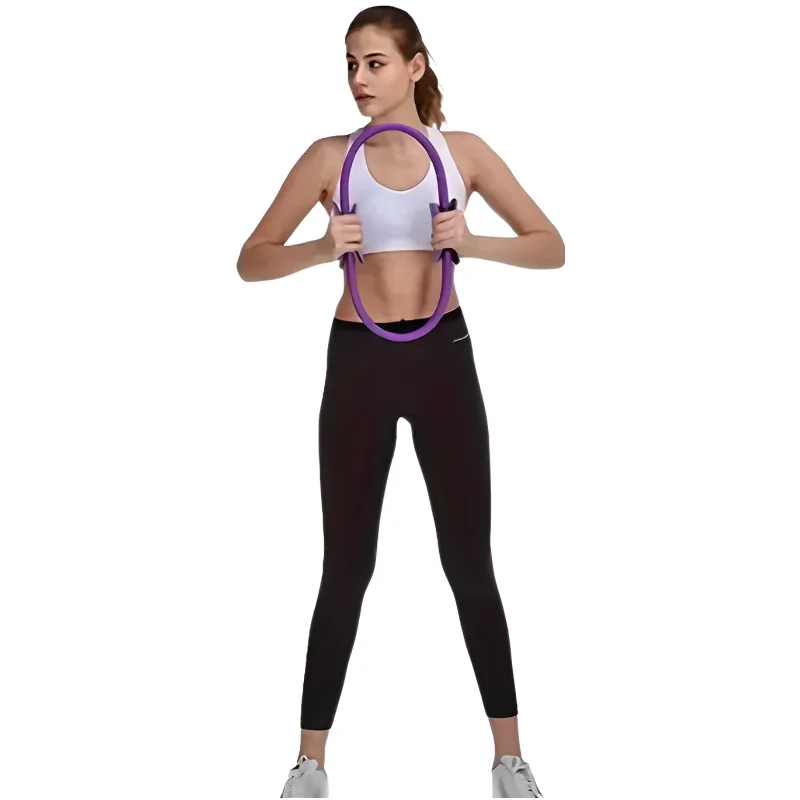 1Pcs Brand New Yoga Fitness Ring Circle Pilates Women Girl Exercise Home Resistance Elasticity Gym Workout Accessories