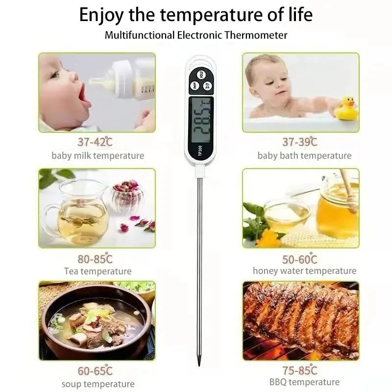 Food Thermometer TP300 Digital Kitchen Thermometer For Meat Cooking Food Probe BBQ Electronic Oven Kitchen Tools Portable