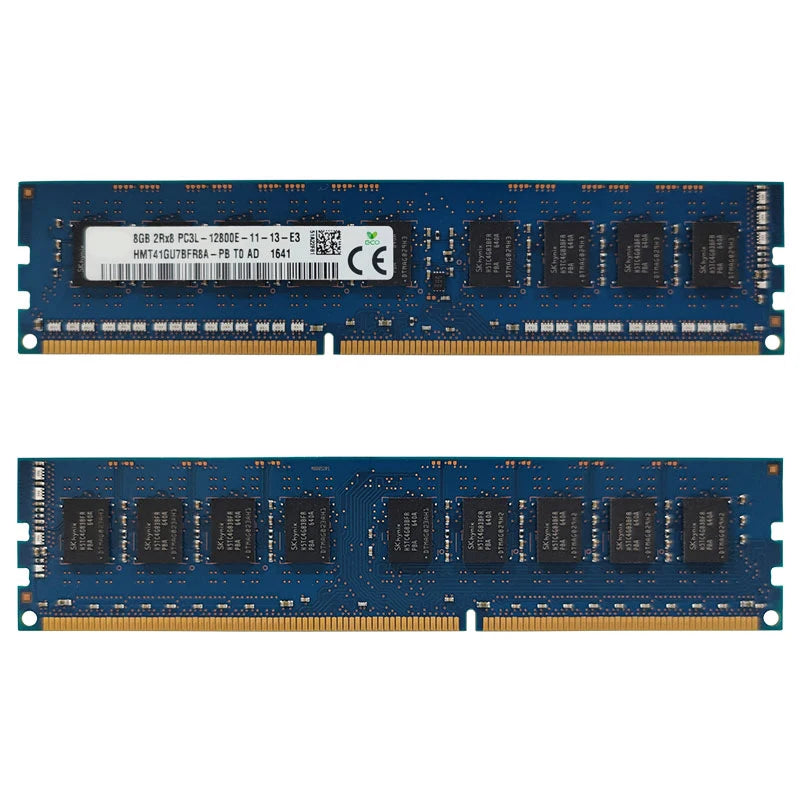 8GB ECC Memoria RAM DDR3 1333MHz 1600MHz 1866MHz Workstation Memory PC3L PC3-12800E 1.35V 1.5V ECC Unbuffered RAM